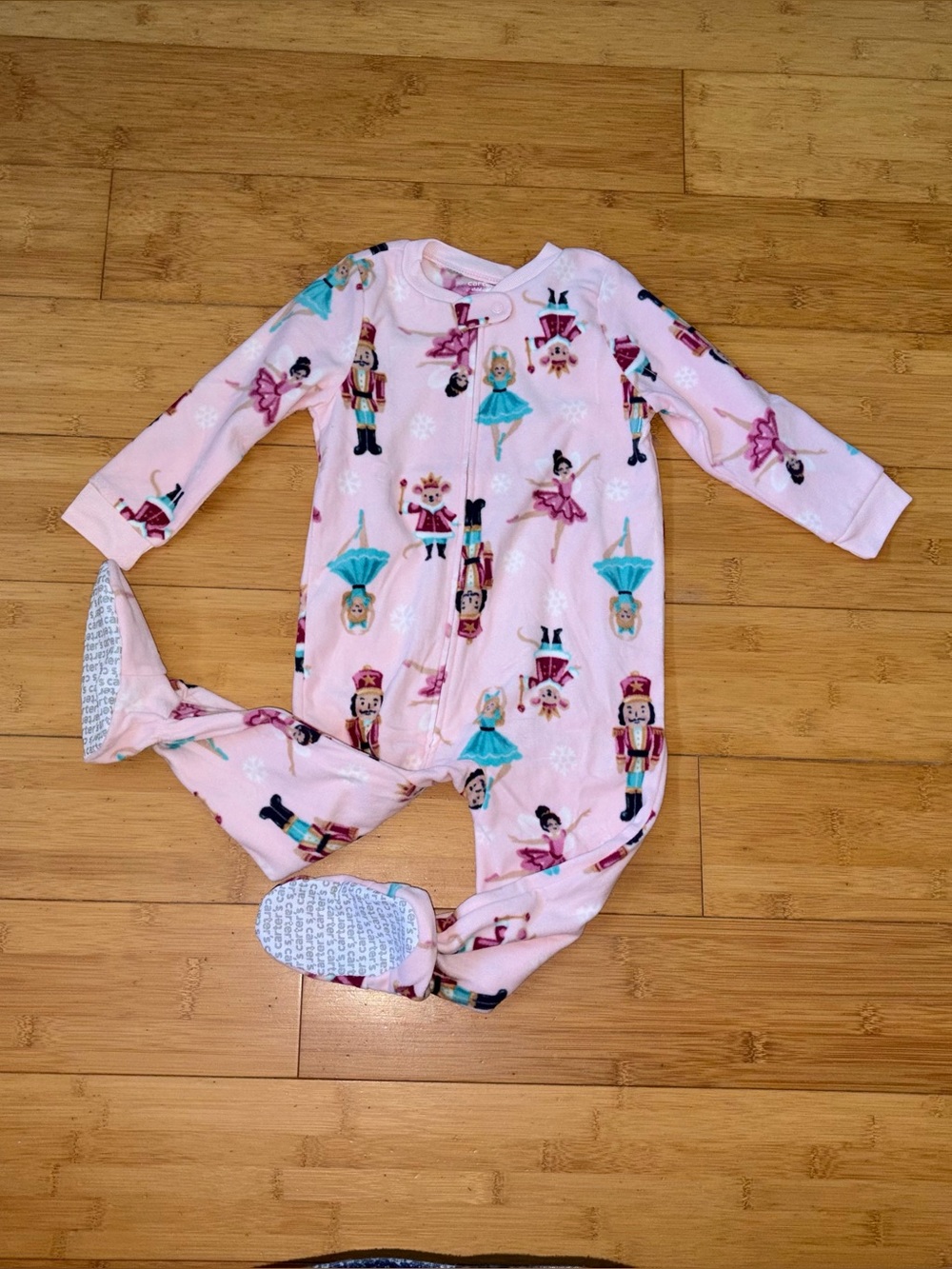NWT Girl’s Size 2T Carter’s Pink Nutcracker Christmas Pajamas Pjs